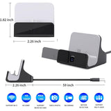 Diagram showing the size and key features of SpyWfi USB-C Phone Charger Hidden Camera, including 1080P video, Wi-Fi, and motion detection