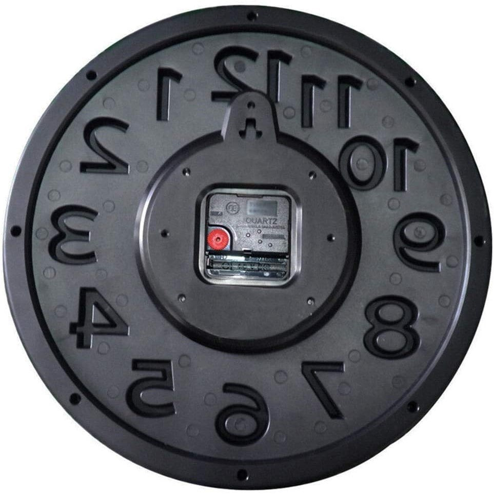 Back of the SpyWfi Wall Clock Hidden Motion Detection Spy Camera 1080p HD WiFi