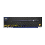28" Streetwise Automatic Push Button Expandable Steel Baton with Flashlight in packaging