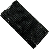 Streetwise Black Rhinestun Mini Keychain Rechargeable LED Stun Gun 