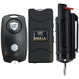 Bundle Pack of Streetwise - Black 120dB Keychain Panic Alarm,  S.M.A.C.K. Keychain Stun Gun 16M, 18 Hard Shell Keychain Pepper Spray