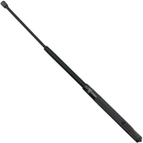 An extended black 21" Expandable Steel Spring Coil Glass Breaker Baton from Streetwise