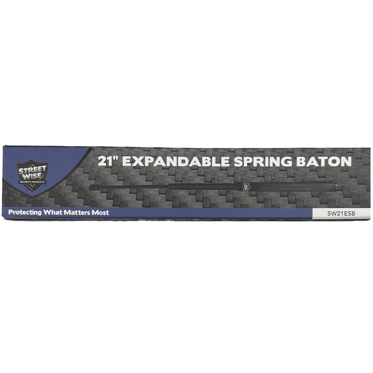 Streetwise Expandable Steel Spring Coil Glass Breaker Baton 21" in packaging