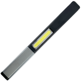a side view angle of the Streetwise™ Hot Rod Rechargeable Dual Light Stun Gun, showcasing the other LED flashlight by the side.