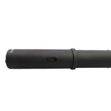 A close up view of the handle and its switch button of Streetwise Mini Lightning Rod 10" Stun Gun Baton 7M