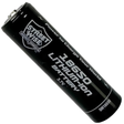 Front View of Black Rechargeable 18650 Li-Ion Battery from Streetwise
