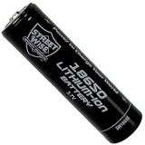 Front View of Black Rechargeable 18650 Li-Ion Battery from Streetwise