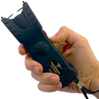 Streetwise Touchdown Rechargeable LED Stun Gun held in hand