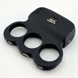  a top angle view of the Streetwise Triple Sting Ring Rechargeable Stun Gun showcasing its metal prongs.