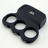 a top angle view of the Streetwise Triple Sting Ring Rechargeable Stun Gun showcasing its metal prongs.