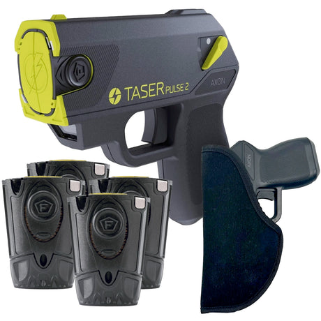 TASER pulse 2 bundle with 4 cartridges and a free blackhawk holster