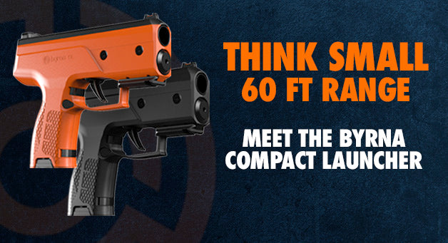Byrna Pepper Launcher Collection Photo (Think Small 60 Ft Range) Meet the Byrna Compact Launcher