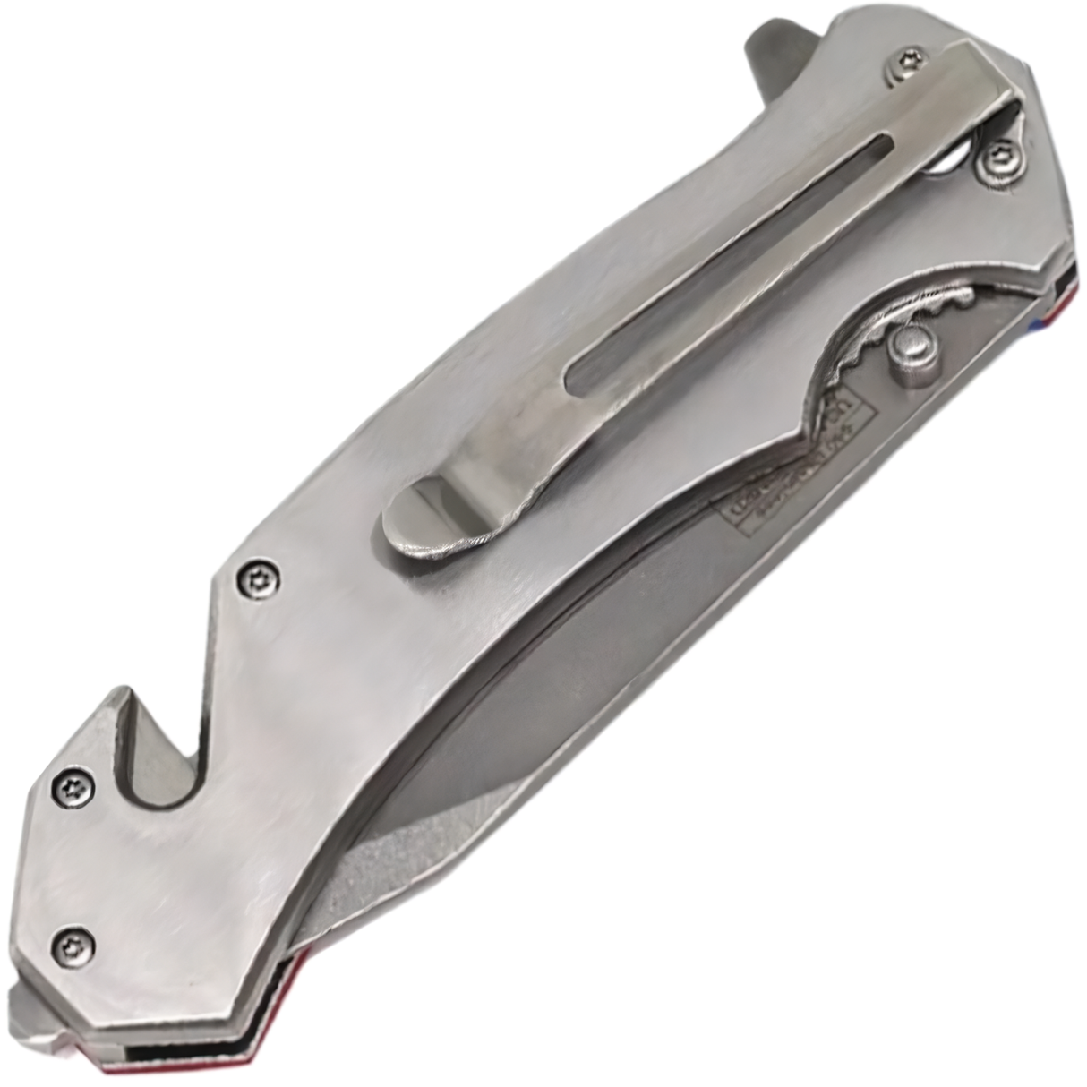 The 2nd Amendment Spring Assisted Stainless Steel Pocket Knife 3" closed