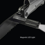 Tiger-USA 5-in-1 EDC Folding Survival Pocket Knife w/ LED Light 