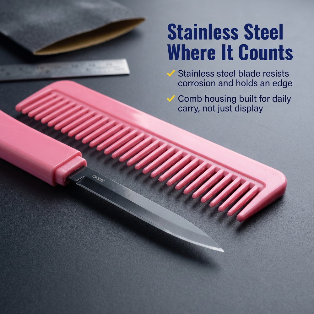 concealed-comb-knife-3-pink Stainless Steel Where It Counts