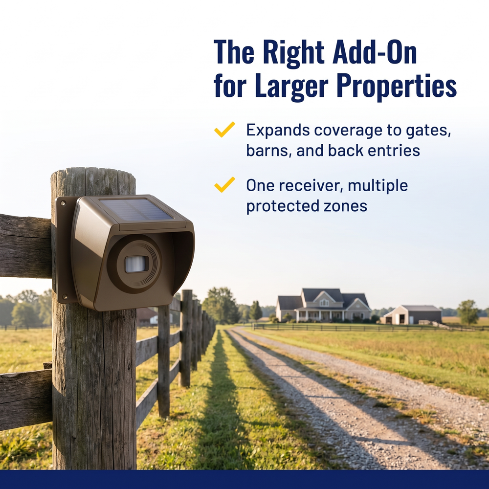 crow-alert™-add-on-wireless-outdoor-motion-sensor-transmitter-brown The Right Add-On for Larger Properties