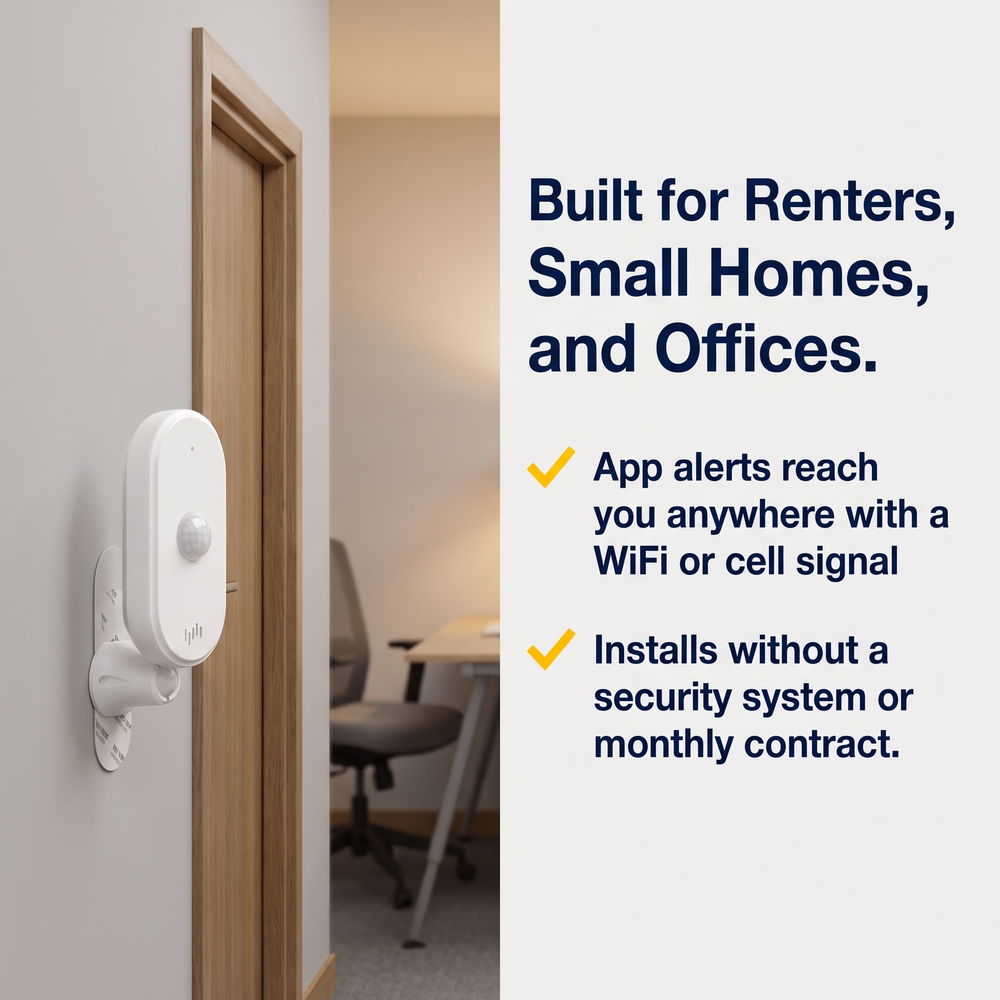 crow-alert™-smart-wifi-110-pir-motion-detector-intruder-alarm-80db Built for Renters, Small Homes, and Offices