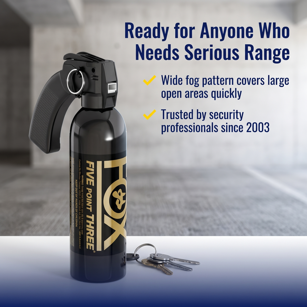 fox-labs-53m-shu-pistol-grip-police-pepper-spray-1-lb-fog Ready for Anyone Who Needs Serious Range