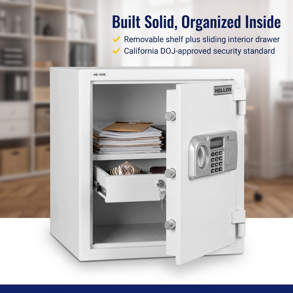 hollon-500e-fireproof-electronic-keypad-lock-home-safe Built Solid, Organized Inside