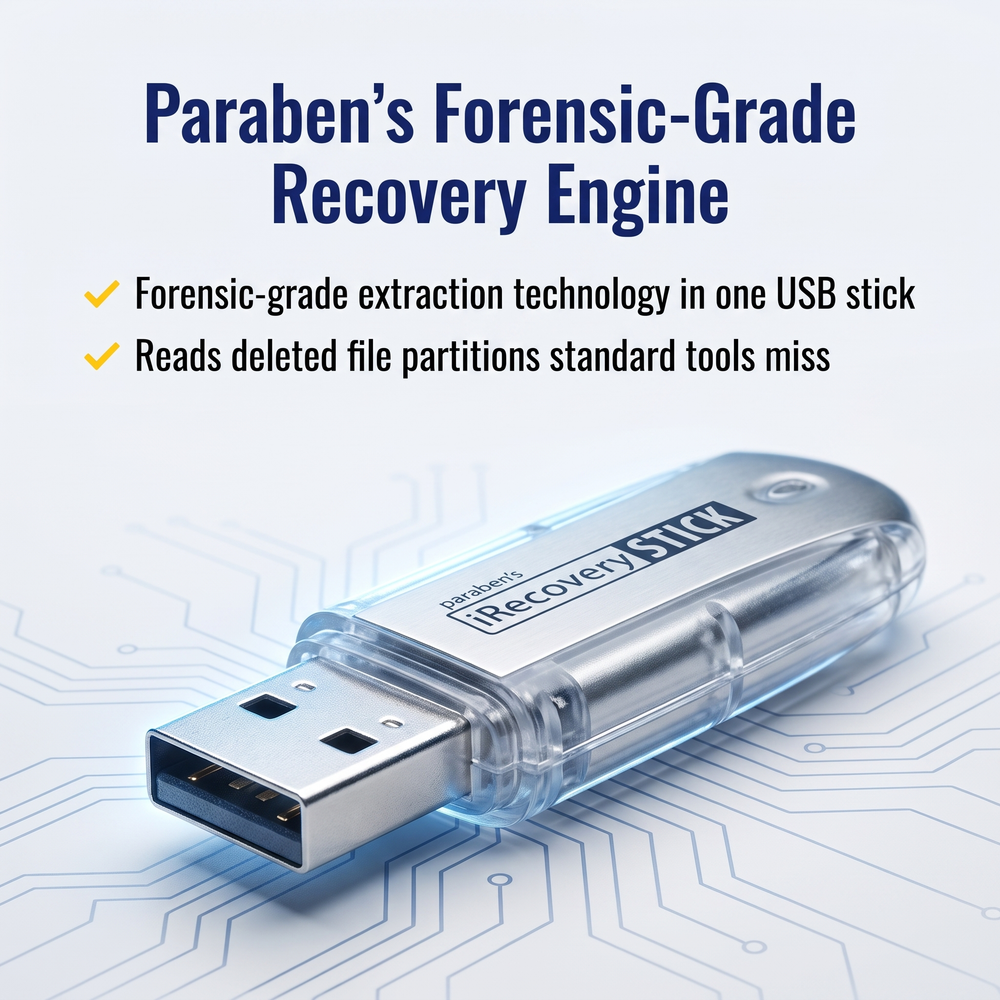 paraben©-iphone-data-recovery-usb-stick Paraben's Forensic-Grade Recovery Engine
