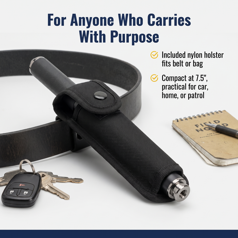 police-force-tactical-automatic-expandable-steel-baton-w-holster-16 For Anyone Who Carries With Purpose