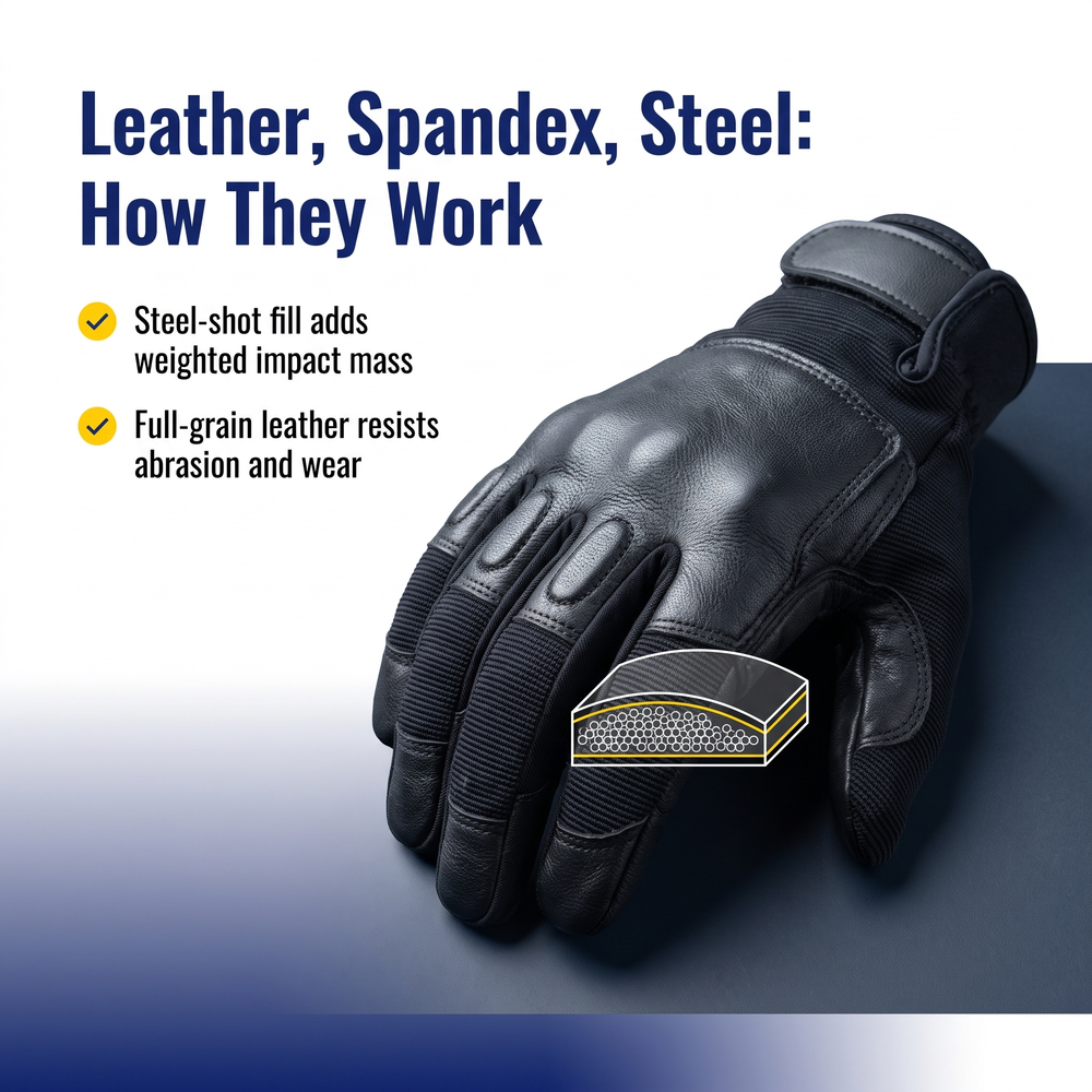 police-force-tactical-steel-shot-sap-gloves-xlarge Leather, Spandex, Steel: How They Work