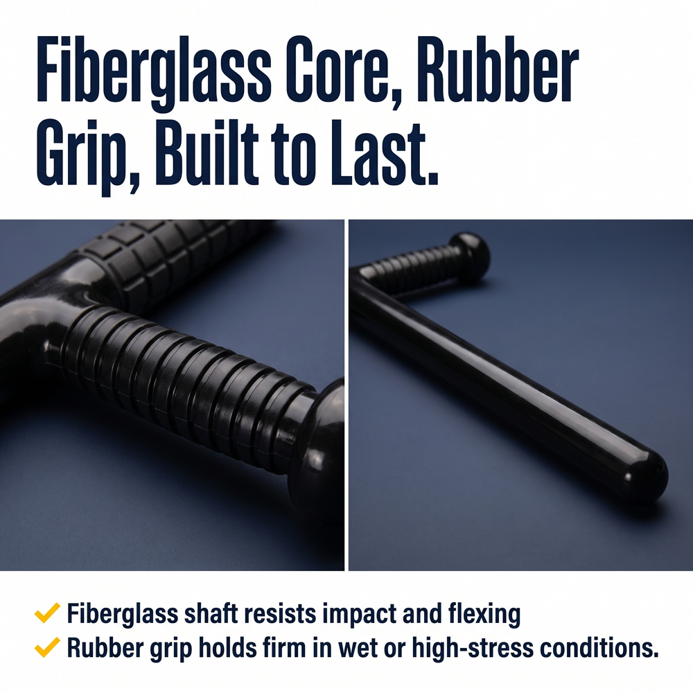 rothco-fiberglass-police-tonfa-baton-w-rubber-grip-24 Fiberglass Core, Rubber Grip, Built to Last