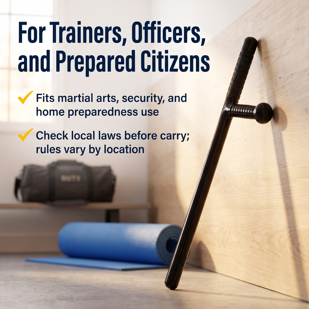 rothco-fiberglass-police-tonfa-baton-w-rubber-grip-24 For Trainers, Officers, and Prepared Citizens