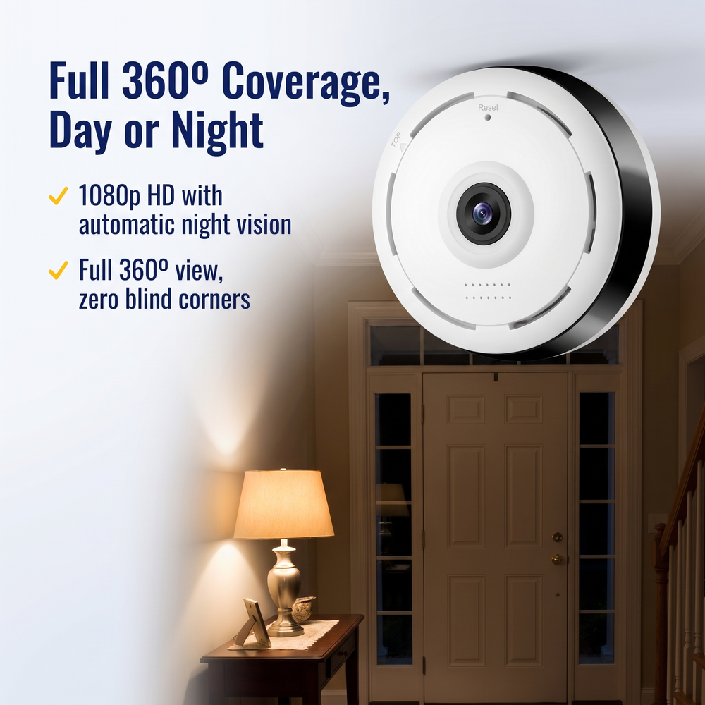 safety-tech-360º-hd-motion-activated-wifi-security-camera Full 360º Coverage, Day or Night