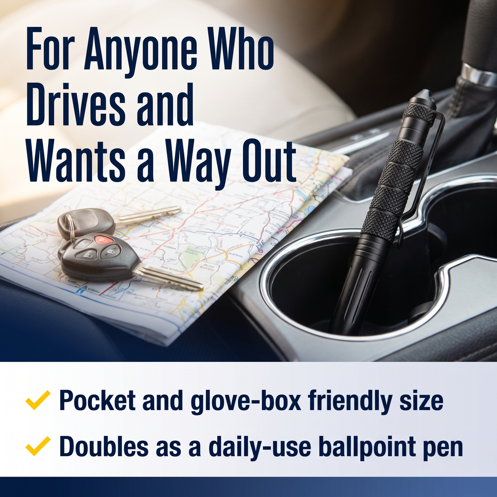safety-tech-glass-breaker-carbide-tip-refillable-tactical-pen For Anyone Who Drives and Wants a Way Out