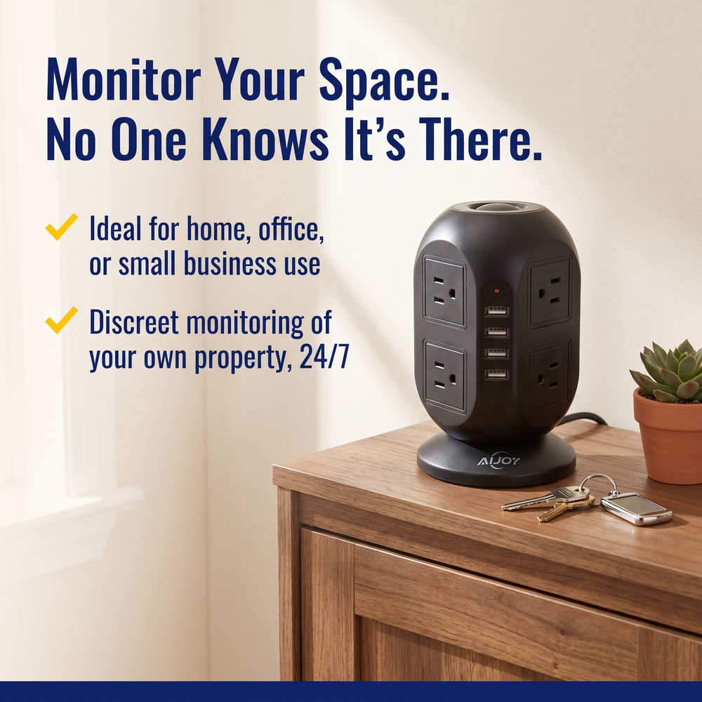 spywfi-usb-outlet-hub-hidden-spy-camera-4k-uhd-wifi Monitor Your Space. No One Knows It's There.