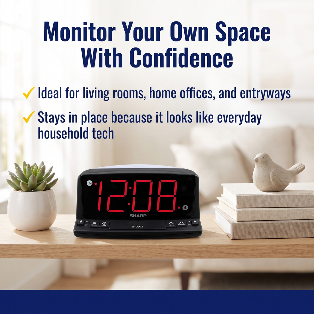 spywfi™-alarm-clock-radio-hidden-motion-detection-spy-camera-4k-wifi Monitor Your Own Space With Confidence
