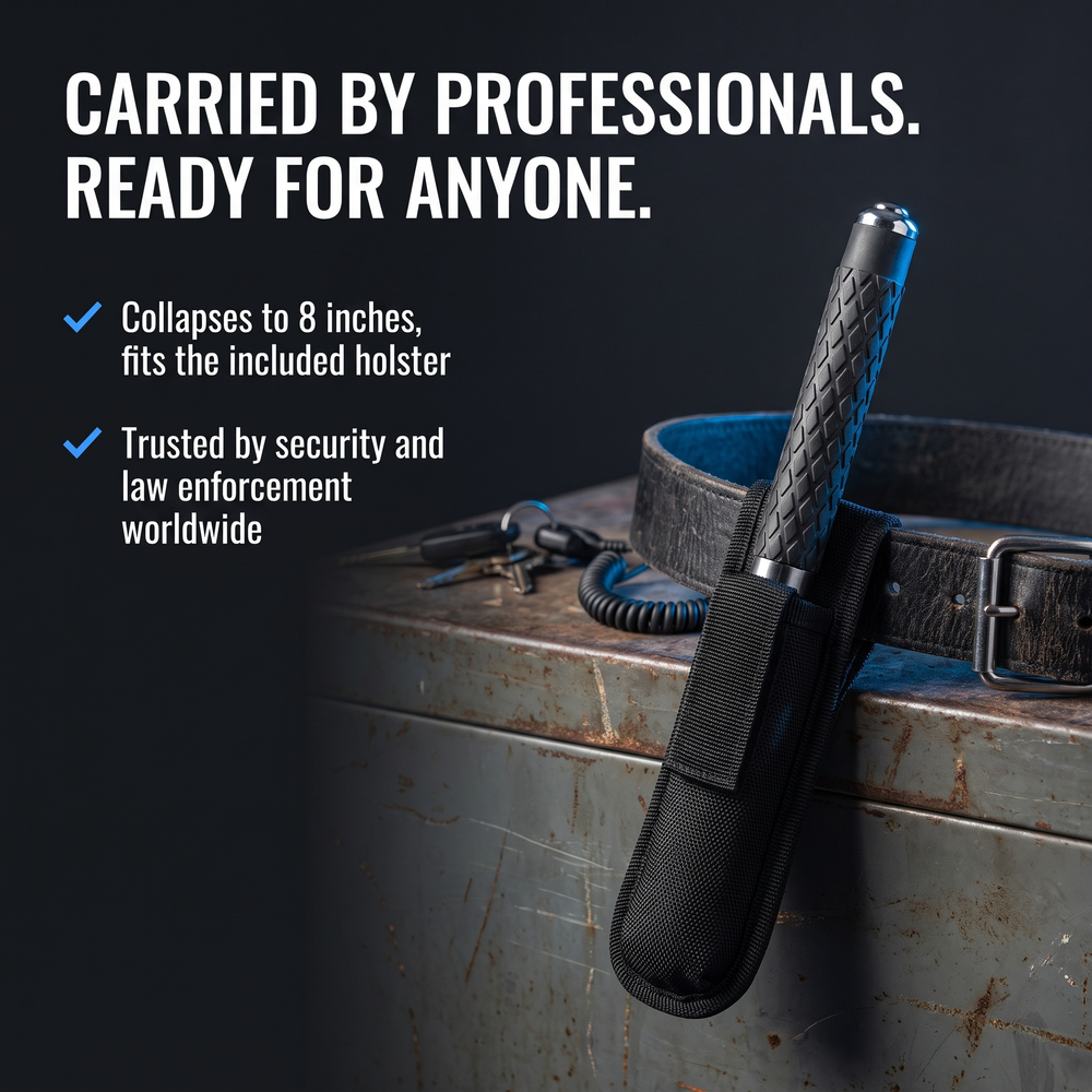 streetwise-21-expandable-solid-steel-baton Carried by Professionals. Ready for Anyone.