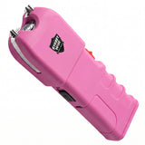Pink Streetwise Tap Out Auto Stun Gun with LED flashlight and ergonomic grip