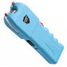 Teal Streetwise Tap Out Auto Stun Gun with LED flashlight and ergonomic grip