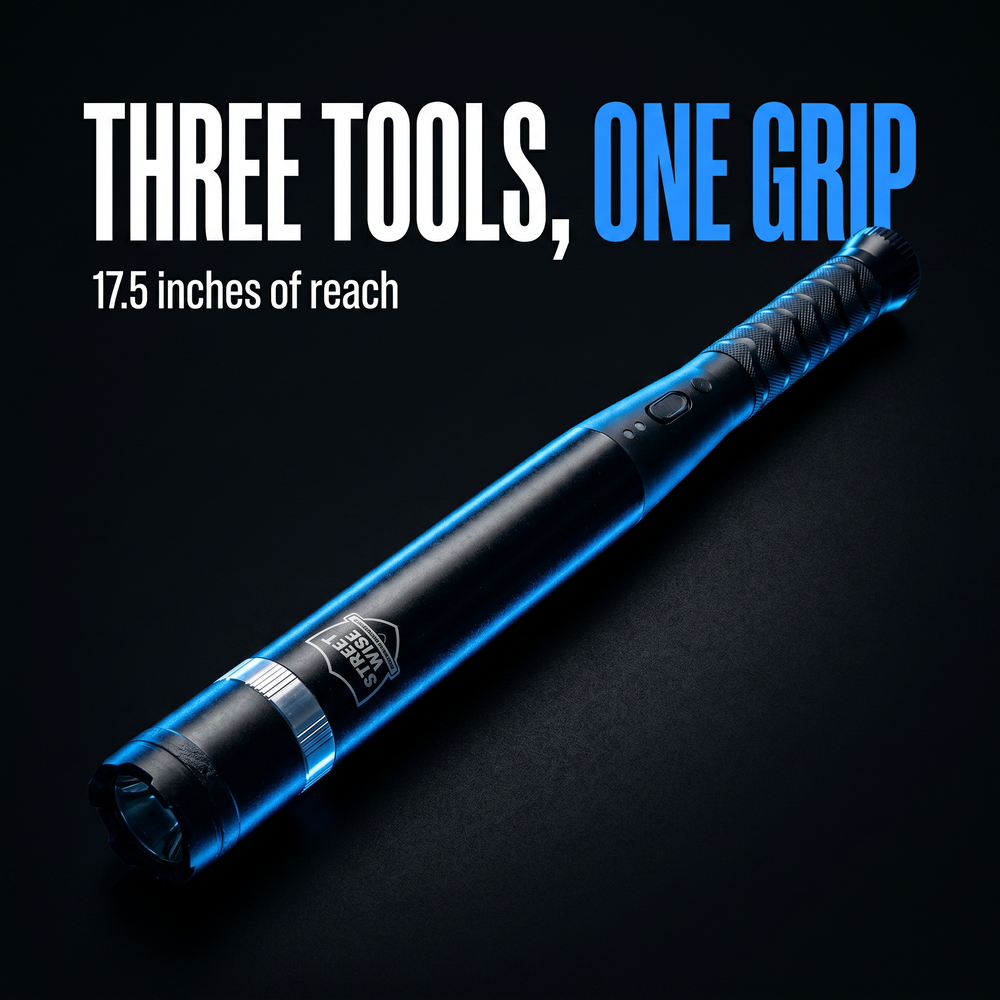 streetwise-triple-defender-led-stun-gun-baton-27m Three Tools, One Grip