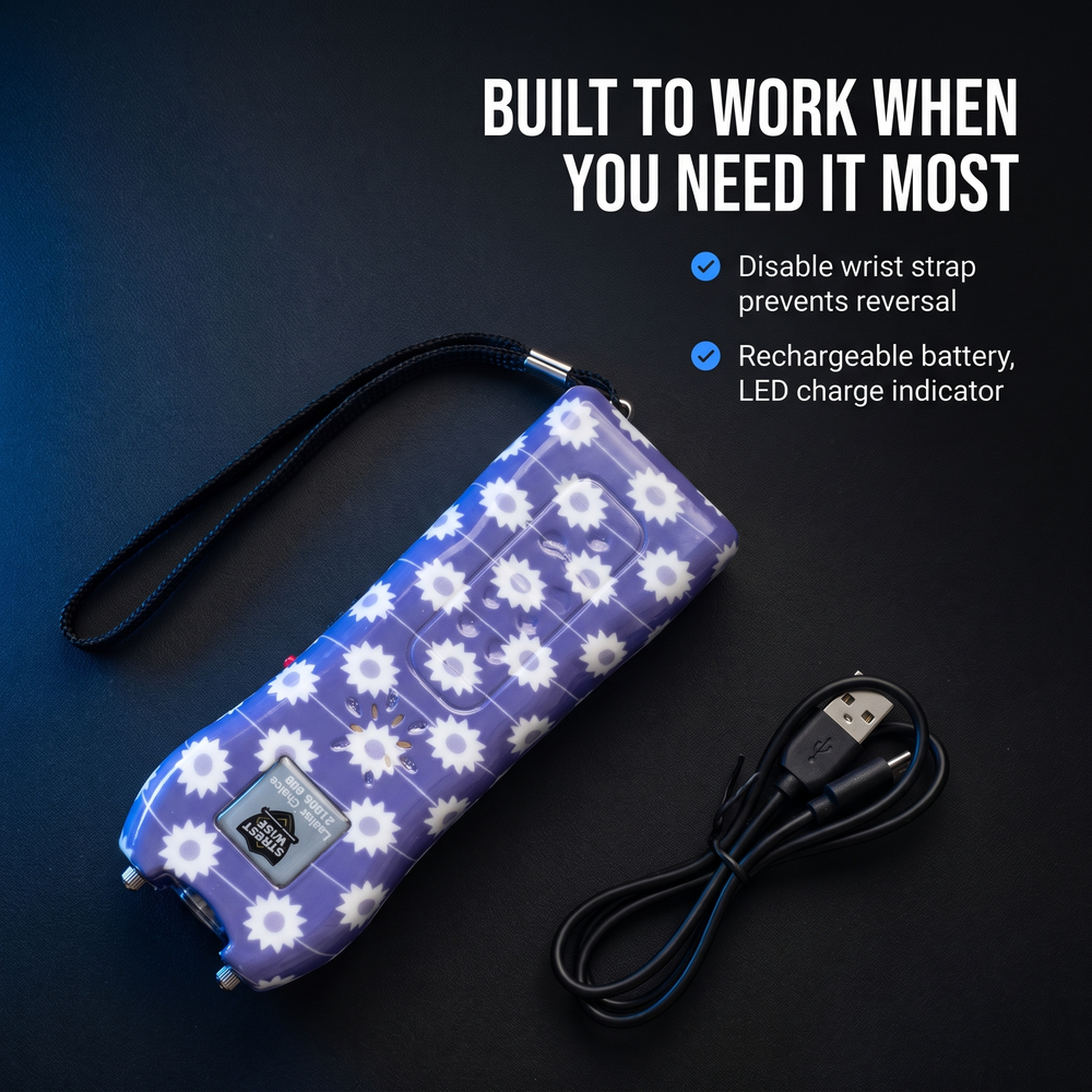 streetwise™-ladies-choice-stun-gun-with-alarm-daisy-21m Built to Work When You Need It Most