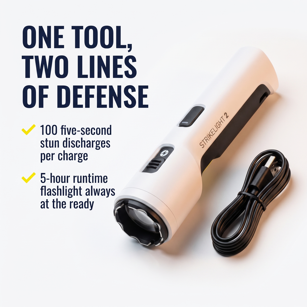 taser®-strikelight-2-rechargeable-stun-gun-flashlight One Tool, Two Lines of Defense