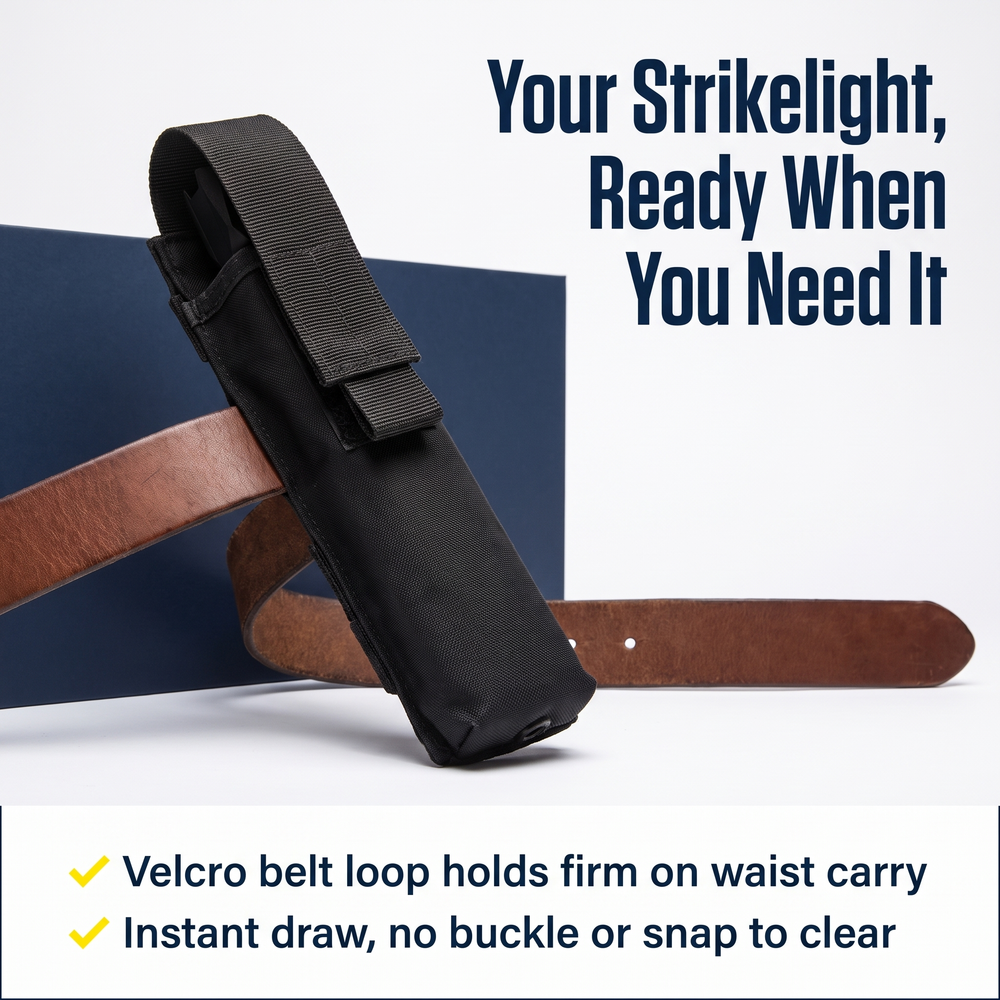 taser®-strikelight-nylon-holster-w-velcro-belt-loop Your Strikelight, Ready When You Need It