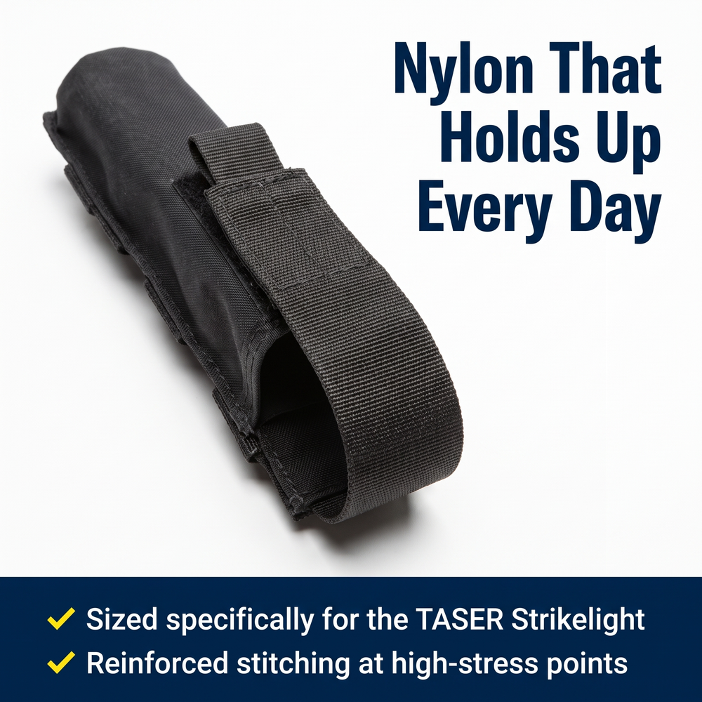 taser®-strikelight-nylon-holster-w-velcro-belt-loop Nylon That Holds Up Every Day