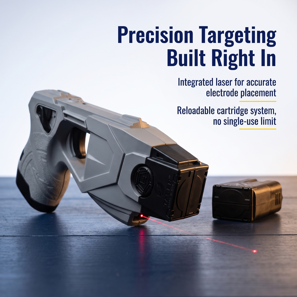 taser®-x1-police-grade-shooting-stun-gun-w-targeting-laser Precision Targeting Built Right In