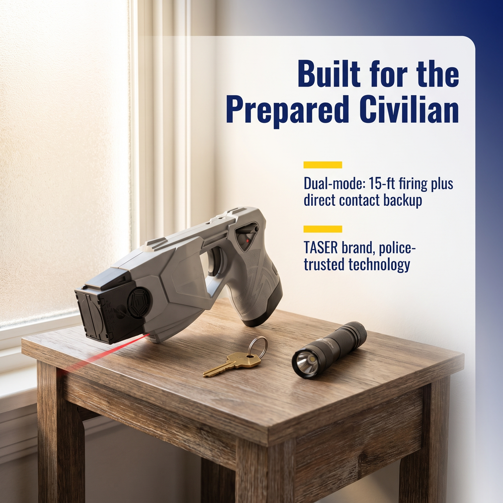 taser®-x1-police-grade-shooting-stun-gun-w-targeting-laser Built for the Prepared Civilian