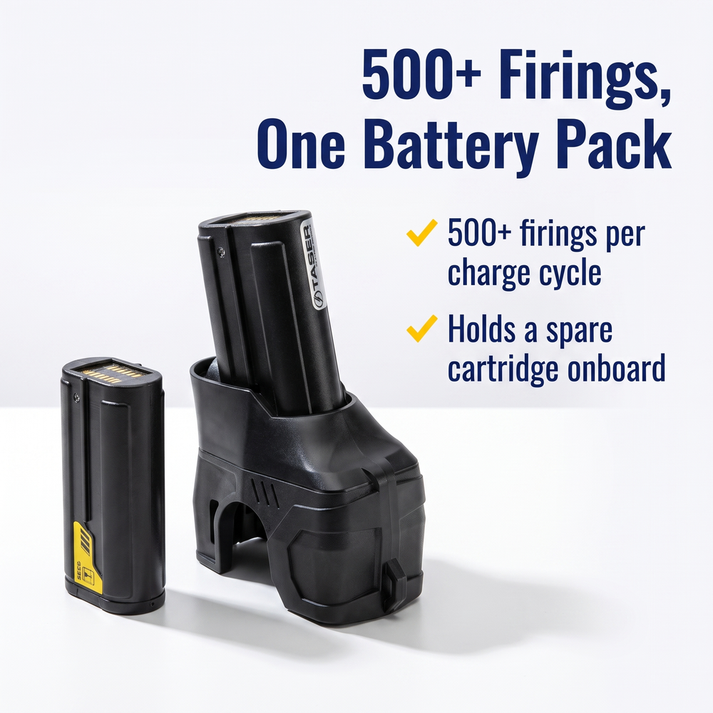 taser®-x2-x26p-extended-performance-power-battery-pack 500+ Firings, One Battery Pack