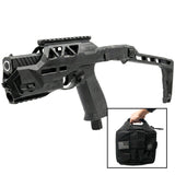 Black streetwise pepper gun with attachable folding stock