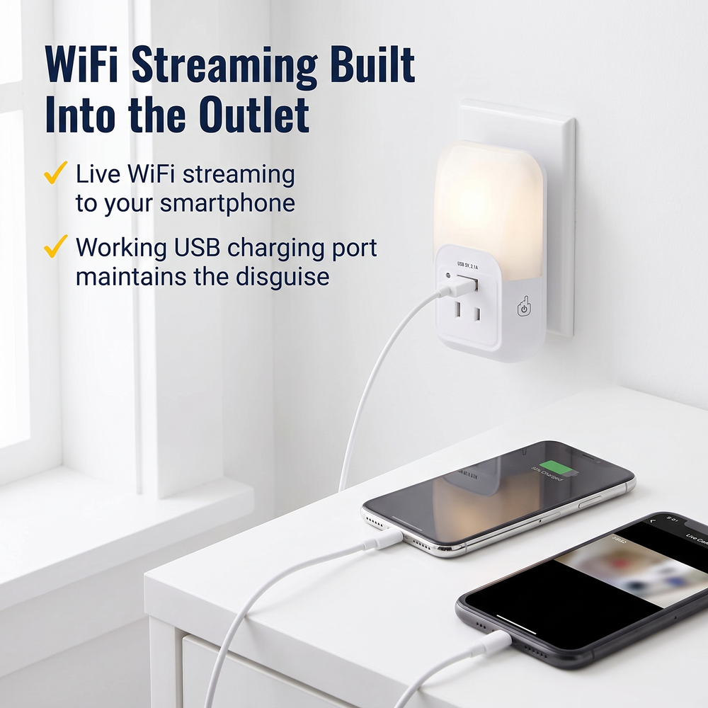 uhd-4k-night-light-outlet-tap-hidden-spy-camera WiFi Streaming Built Into the Outlet