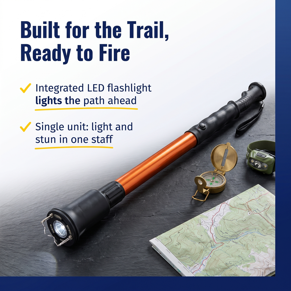 zap-hike-n-strike-led-stun-gun-staff-950k Built for the Trail, Ready to Fire