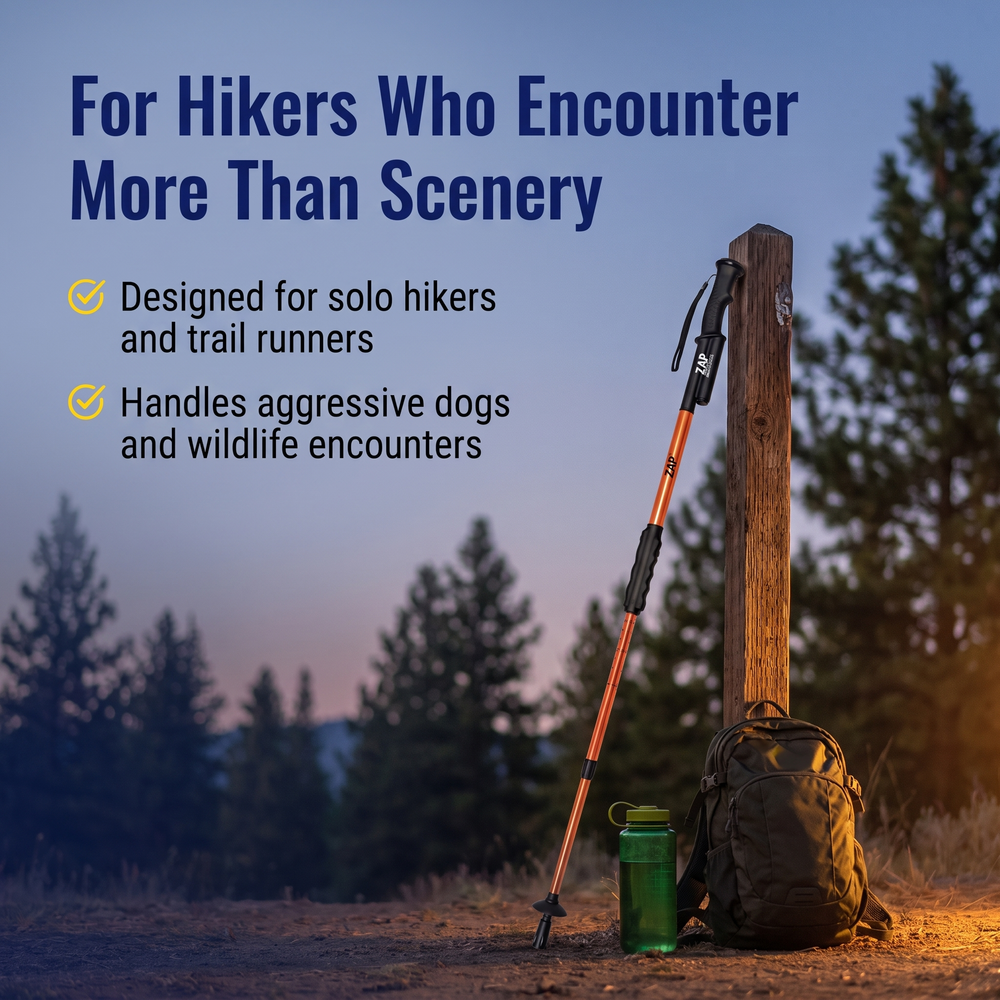 zap-hike-n-strike-led-stun-gun-staff-950k For Hikers Who Encounter More Than Scenery