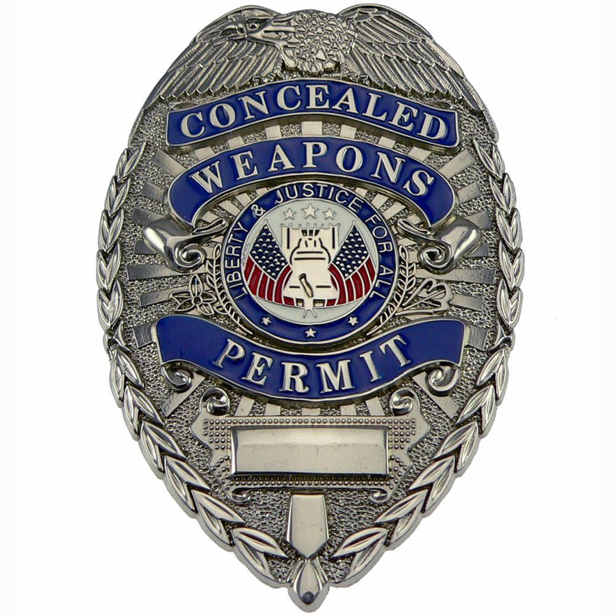 Rothco Concealed Weapons Permit Badge Silver