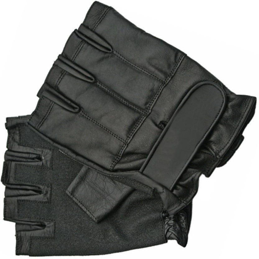 Kwik Force® Combat Steel Shot Fingerless SAP Gloves L-XL