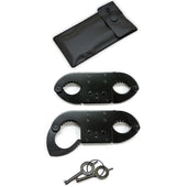 Secondary image - Takedown™ Gear Heavy-Duty Black Steel Thumbcuffs w/ Case